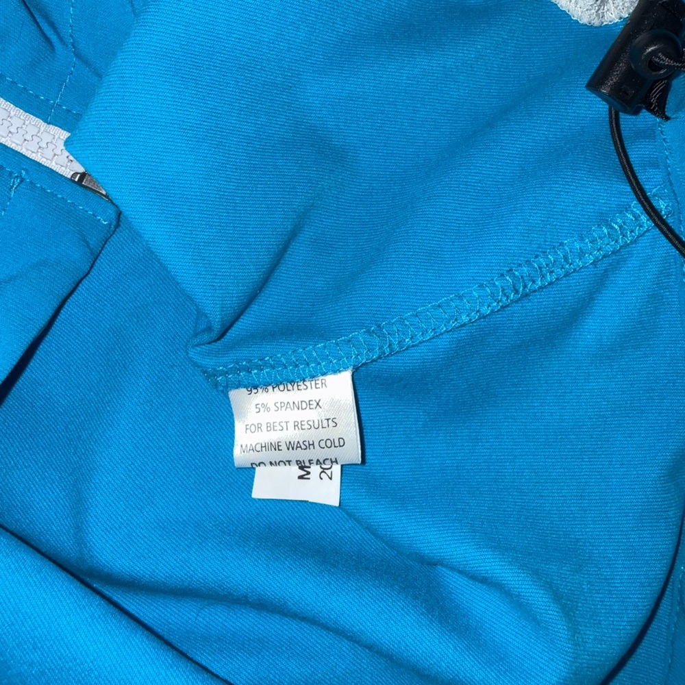 Peter Millar Crown Sport Via 4 Wind Teal Zip-Up Vest Medium - Picture 5 of 7